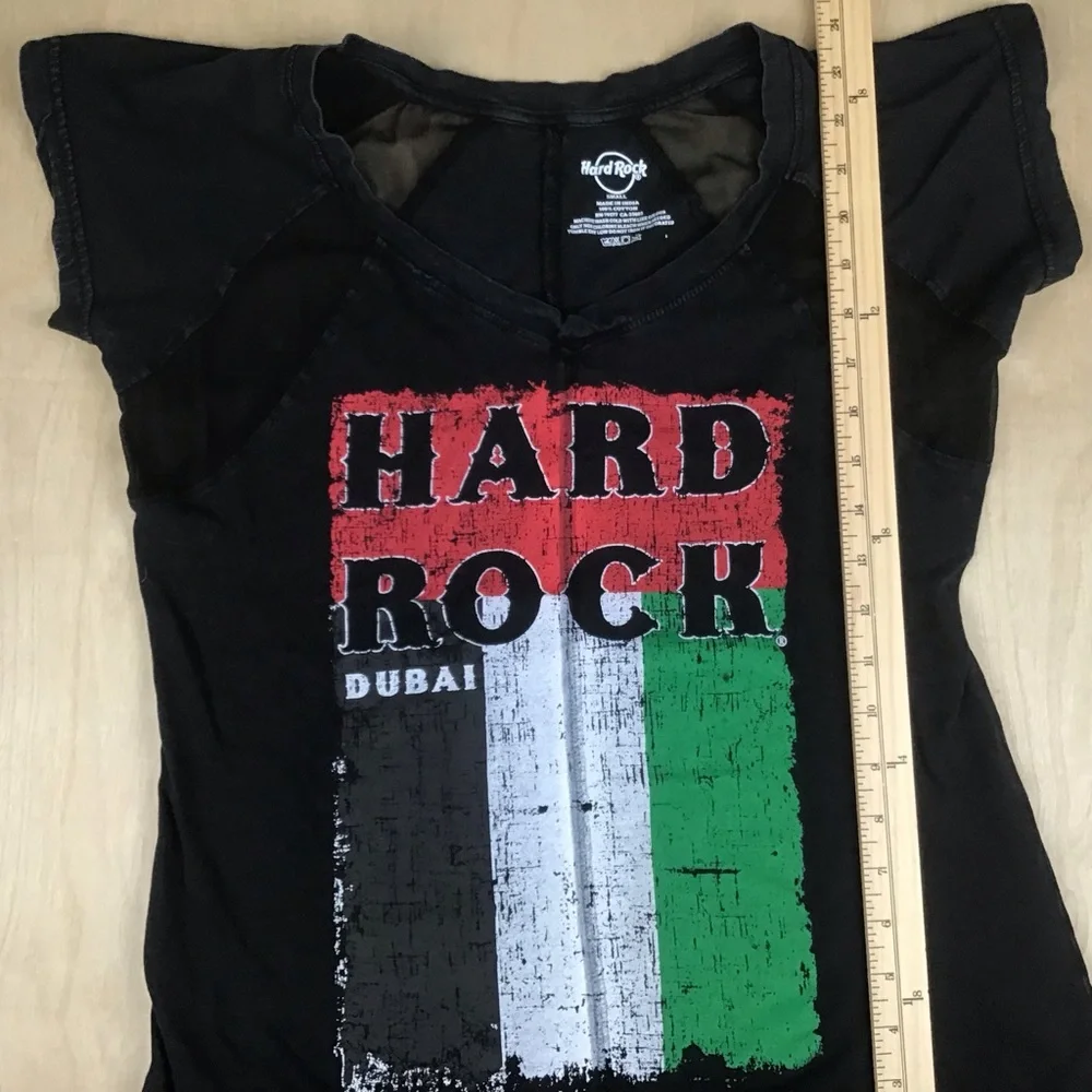 Hard Rock Cafe Dubai Womens Small Cap Sleeve Top T-Shirt - Picture 6 of 6